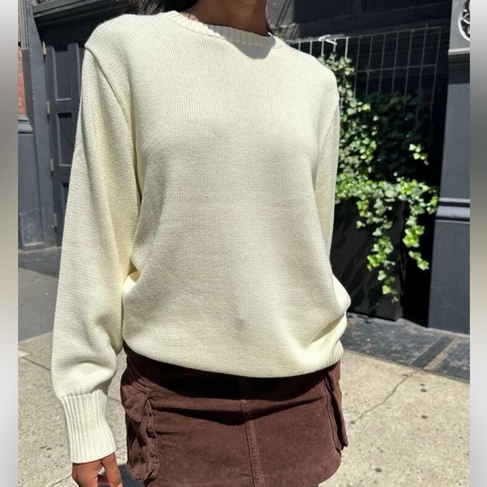 Brandy Melville Cream Sweater